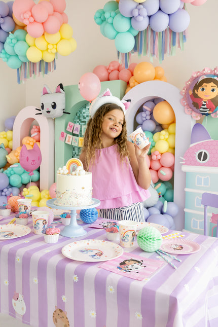 Papierowy obrus Gabby's Dollhouse, mix, 180 x 120 cm