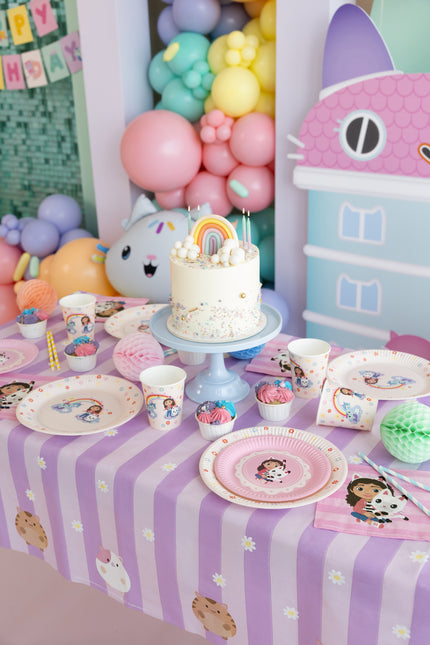 Papierowy obrus Gabby's Dollhouse, mix, 180 x 120 cm
