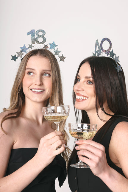 Srebrna opaska do włosów na 18 lat