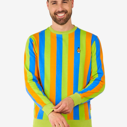 Sweter męski Sesame Street z Bertem i Erniem, wielokolorowy