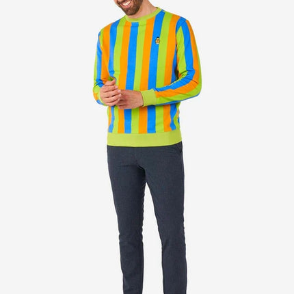 Sweter męski Sesame Street z Bertem i Erniem, wielokolorowy