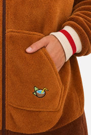 Kombinezon z motywem małpki, unisex, brązowy