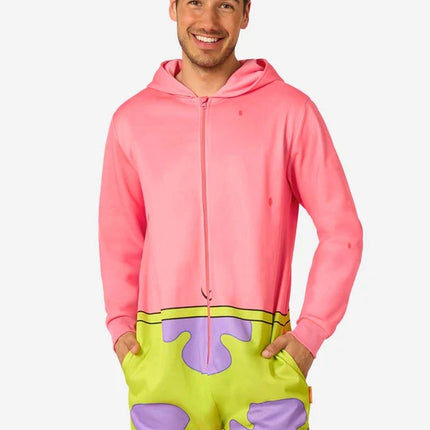 SpongeBob i Patrick – kombinezon z gwiazdką, unisex, różowy