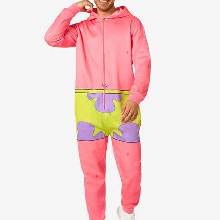 SpongeBob i Patrick – kombinezon z gwiazdką, unisex, różowy