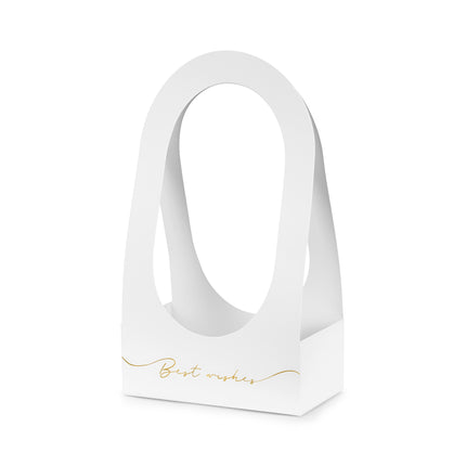 Białe pudełko Party Box Flower Box Najlepsze Życzenia 38cm