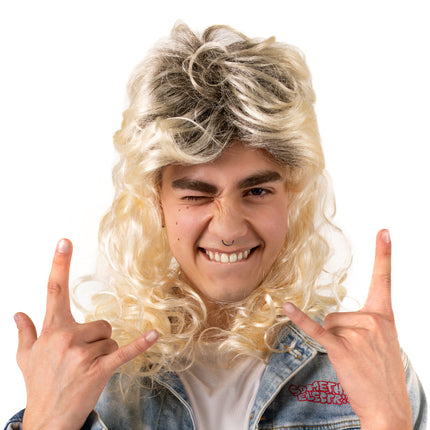 Blond peruka 80s