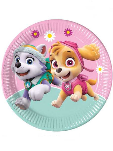 Paw Patrol Skye And Everest Fsc Talerzyki Papierowe Next Generation Duże 23Cm 8St