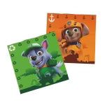 Serwetki Paw Patrol – zielone i pomarańczowe, 33 cm, 20 szt.