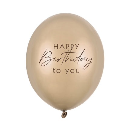 Balony urodzinowe złote 30cm 50szt