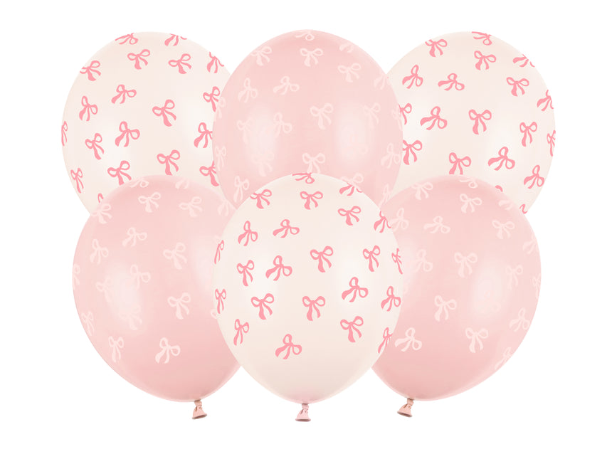 Balony jasnoróżowe 30cm 6szt