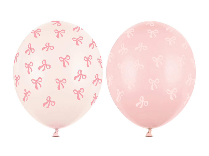 Balony Jasnoróżowe Koguty 30cm 50szt