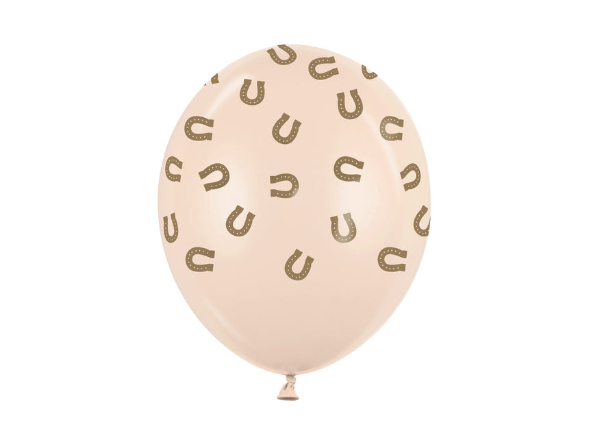 Balony Nude Podkowy 30cm 50szt