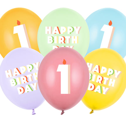 Balony na 1 rok 30cm 50szt