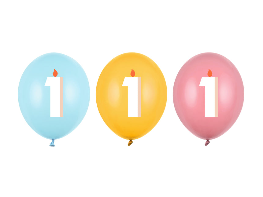 Balony na 1 rok 30cm 50szt
