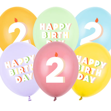 Balony na 2 lata 30cm 50szt