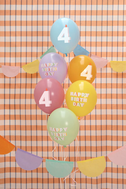 Balony na 4 lata 30cm 50szt
