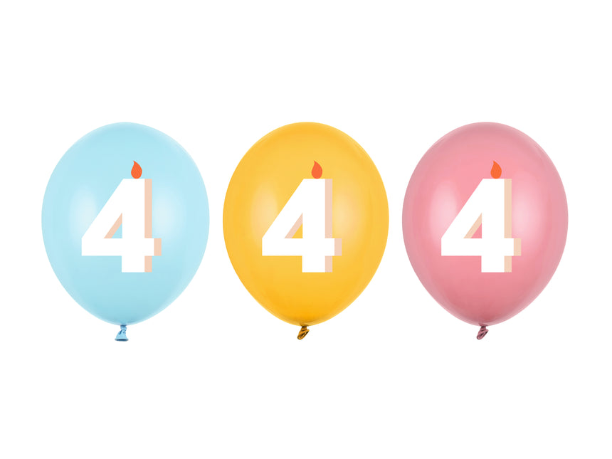 Balony na 4 lata 30cm 50szt