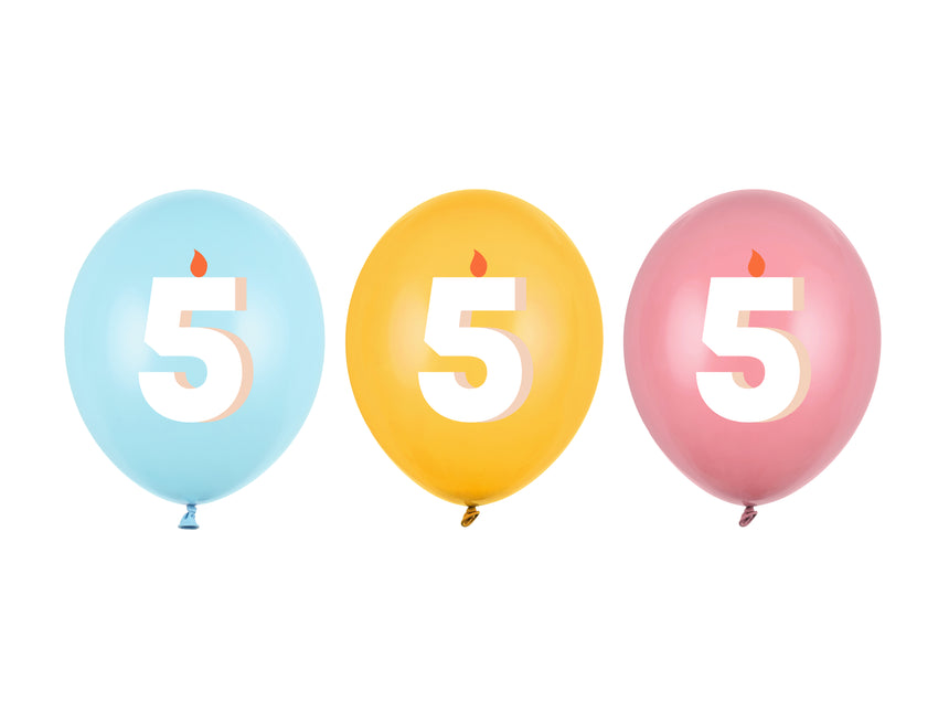 Balony na 5 lat 30cm 50szt