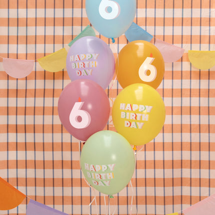 Balony na 6 lat 30cm 50szt