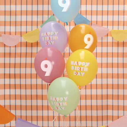 Balony na 9 lat 30cm 50szt