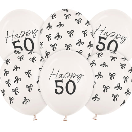 Balony na 50 lat 30cm 50szt