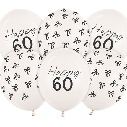 Balony na 60 lat 30cm 50szt
