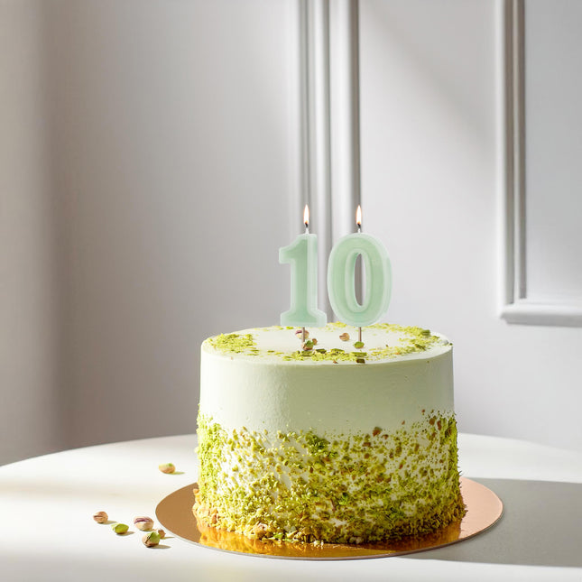 Świeczka 0 Year Mint Green 10cm