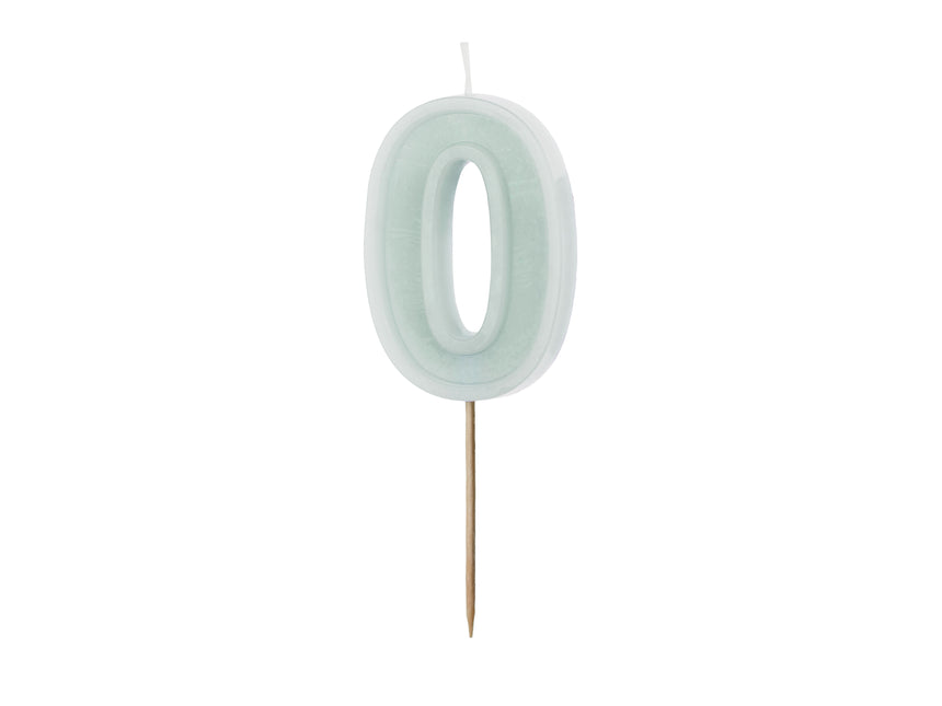 0 Rok Świeczka Zielona 10cm