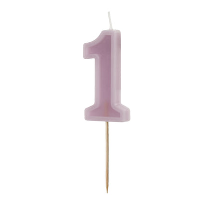 Świeczka na 1 rok Nude 10 cm