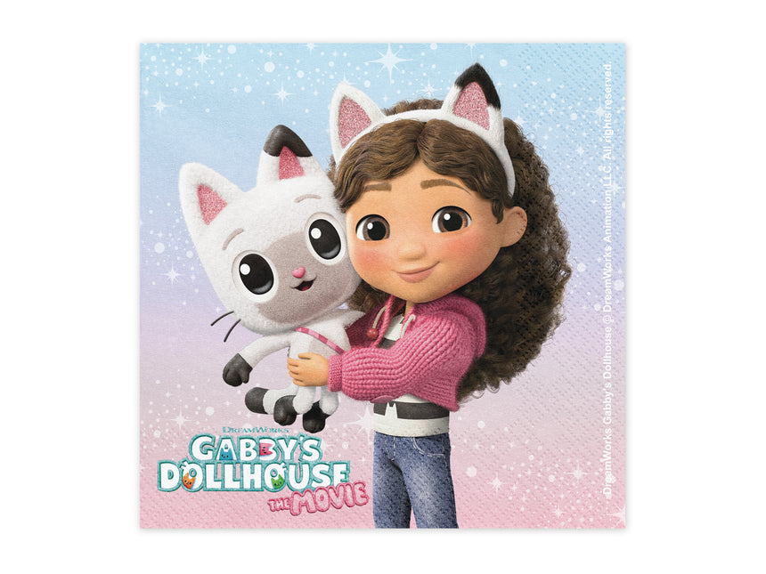 Serwetki Domek dla lalek Gabby 33 x 33 cm