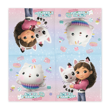 Serwetki Domek dla lalek Gabby 33 x 33 cm