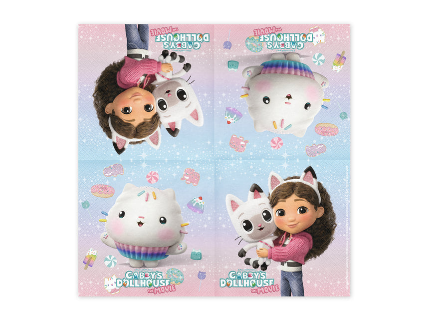 Serwetki Domek dla lalek Gabby 33 x 33 cm