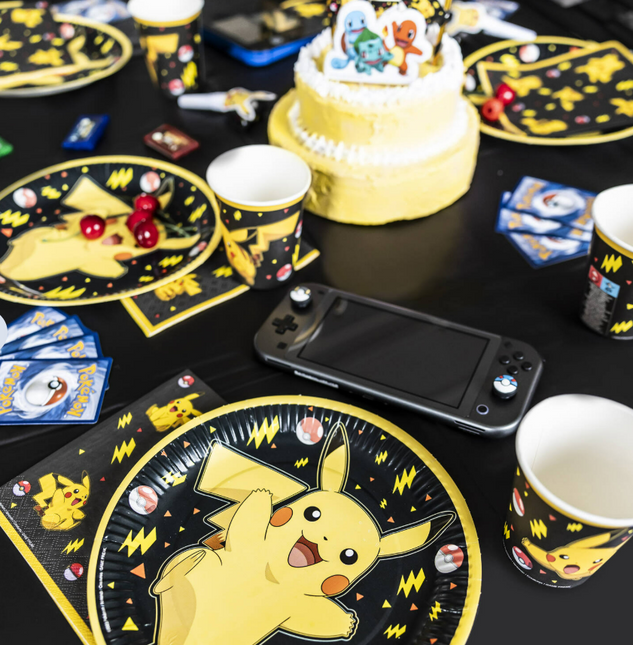 Kubki Pokemon Czarny Żółty 237ml 8szt
