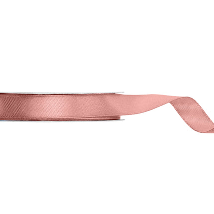Różowa wstążka 12Mm Satin Dusty 25m