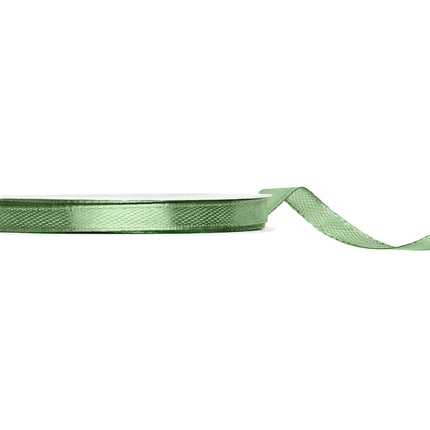 Zielona wstążka 6 mm szałwia 25 m