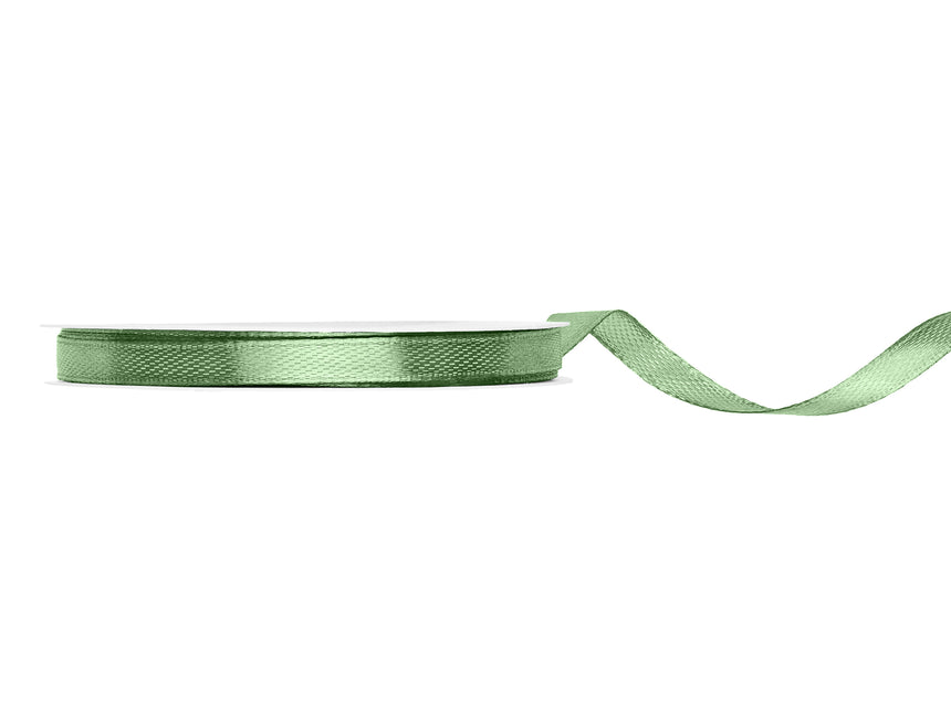 Zielona wstążka 6 mm szałwia 25 m