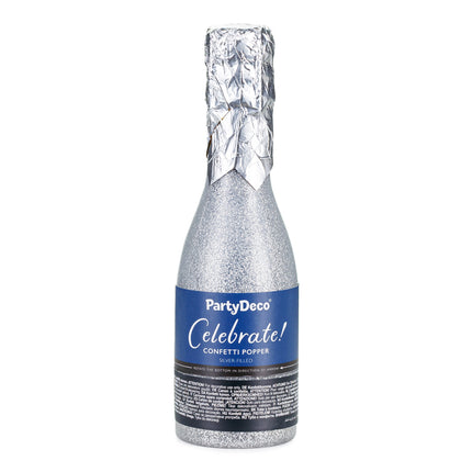 Srebrna armatka na konfetti Champagne 20,5 cm