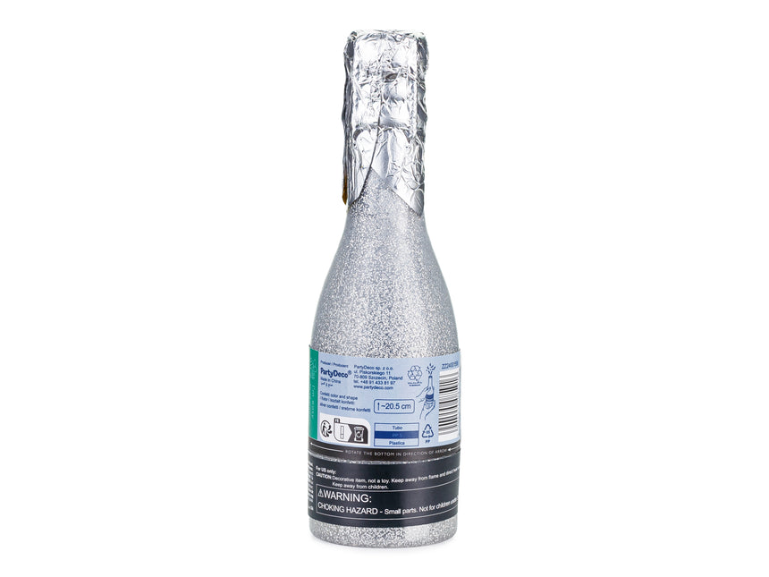 Srebrna armatka na konfetti Champagne 20,5 cm