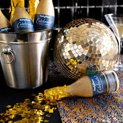 Złota armata konfetti Champagne 20,5 cm