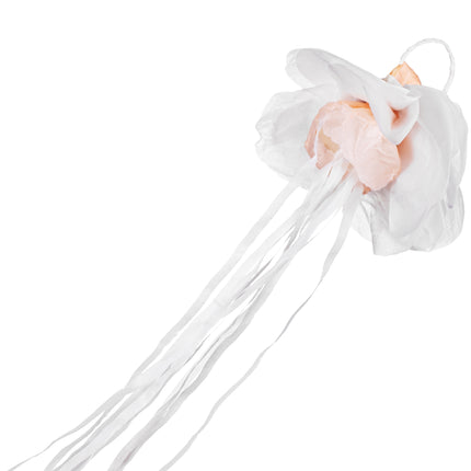 Girlanda ślubna biała 7,5 cm