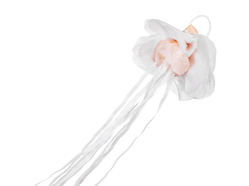 Girlanda ślubna biała 7,5 cm