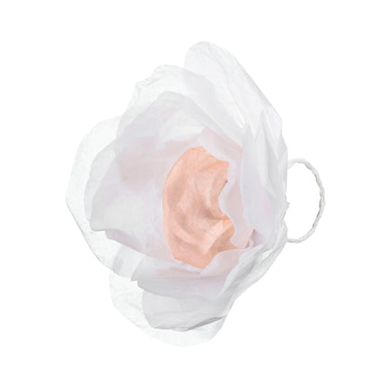 Girlanda ślubna biała 7,5 cm