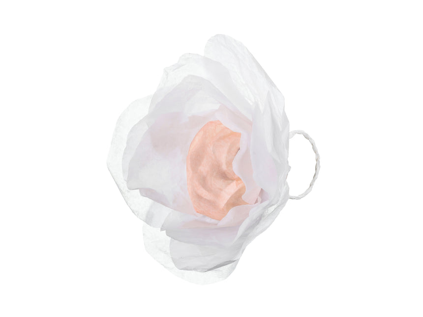 Girlanda ślubna biała 7,5 cm