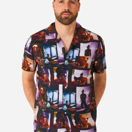 A Nightmare On Elmstreet Overhemd Korte Mouwen Heren OppoSuits van OppoSuits koop je bij Partywinkel
