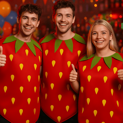 Aardbei Kostuum Rood van Partychimp koop je bij Partywinkel