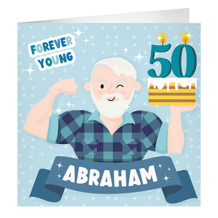 Abraham Wenskaart 23cm - Partywinkel - 8716764239229