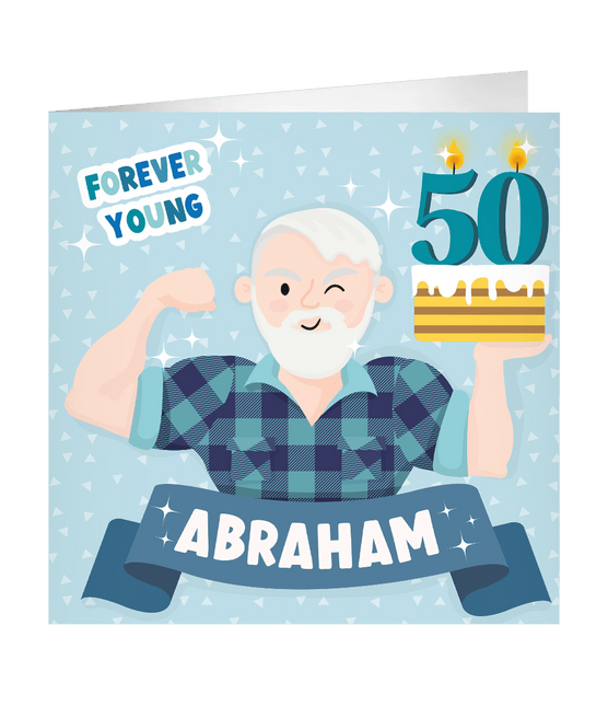 Abraham Wenskaart 23cm - Partywinkel - 8716764239229