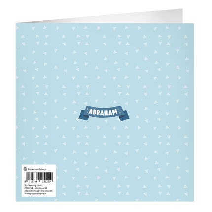 Abraham Wenskaart 23cm - Partywinkel - 8716764239229