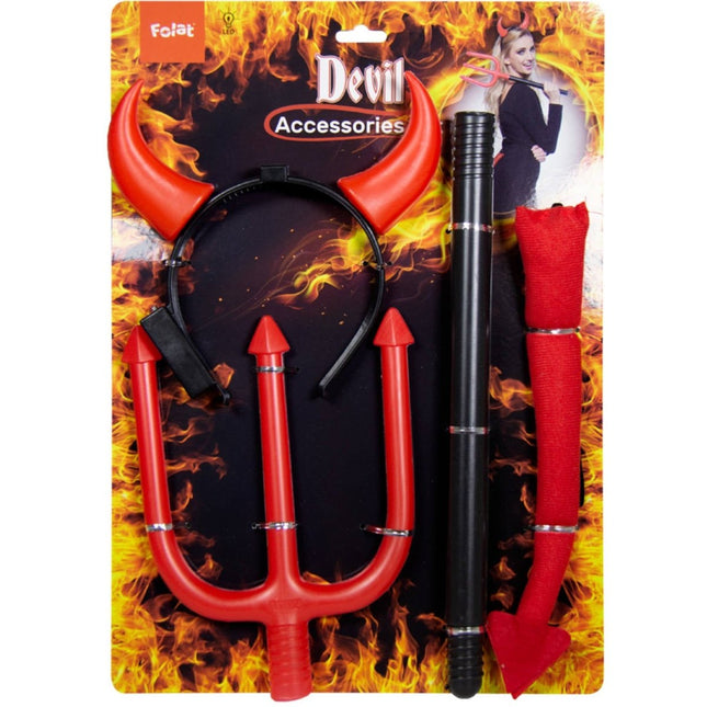 Accessoire Set Duivel Dames van Folat koop je bij Partywinkel