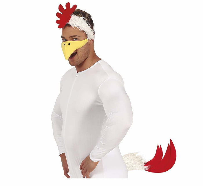 Accessoireset Kip 3 - delig van Fiestas Guirca koop je bij Partywinkel